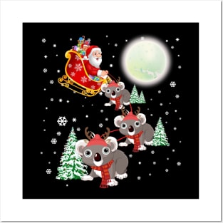 Funny Koala TShirt Christmas Tee For Koala Bear Lover Posters and Art